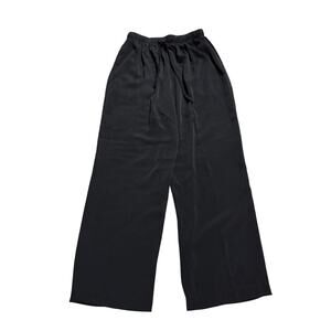 Graver Studio Pull On Pants Elastic Waist Satin Stretch Womens Medium Black USA